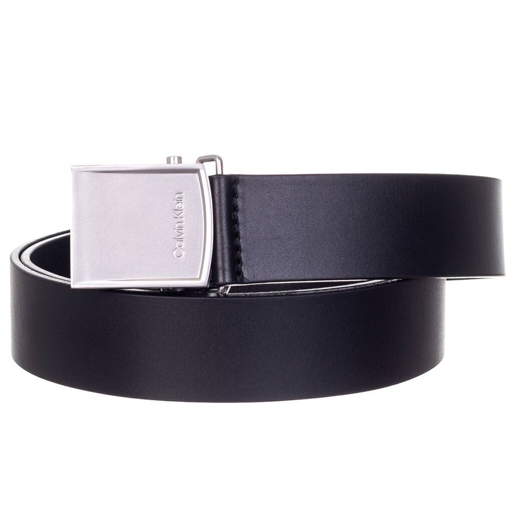 Vīriešu siksna Calvin Klein UTILITY PLAQUE 35 mm, melna K50K508330 BAX 43265 цена и информация | Vīriešu jostas | 220.lv