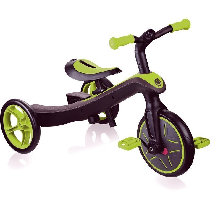 Trīsritenis Globber Explorer Trike 2in1, zaļš, 630-106 цена и информация | Trīsriteņi | 220.lv