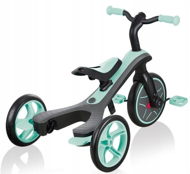 Trīsritenis Globber Trike Explorer 4in1, piparmētru krāsā цена и информация | Trīsriteņi | 220.lv