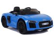 Vienvietīgs elektromobilis bērniem Big Audi R8 JJ2198, zils cena un informācija | Bērnu elektroauto | 220.lv