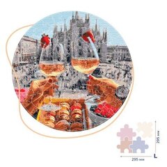 Koka puzle: Brokastis Milānā (L izmērs) cena un informācija | Puzles, 3D puzles | 220.lv