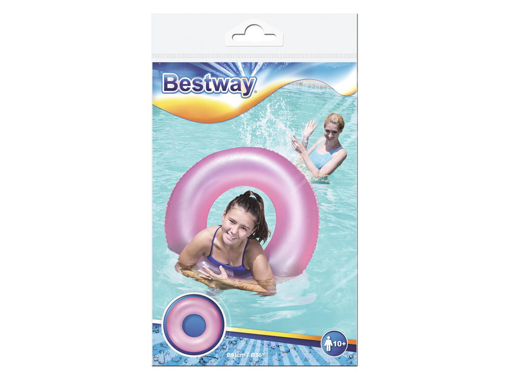 Piepūšamais ritenis Bestway Frosted Neon, 91 cm цена и информация | Piepūšamās rotaļlietas un pludmales preces | 220.lv