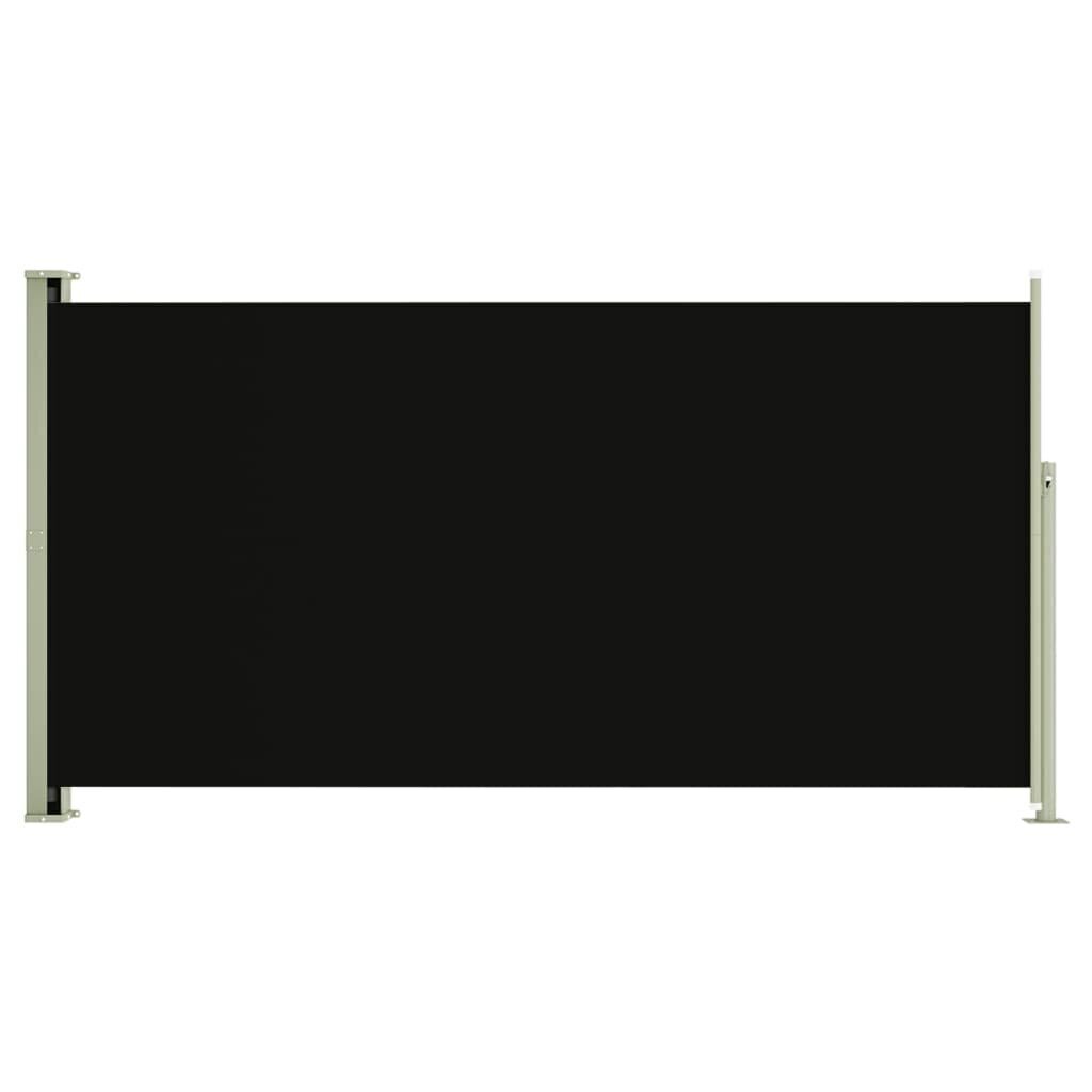 vidaXL izvelkama sānu markīze, 160x300 cm, melna cena un informācija | Saulessargi, markīzes un statīvi | 220.lv