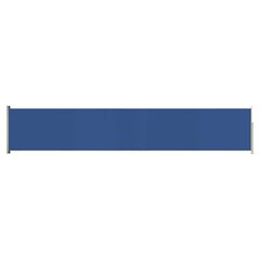 vidaXL izvelkama sānu markīze, zila, 117x600 cm cena un informācija | Saulessargi, markīzes un statīvi | 220.lv