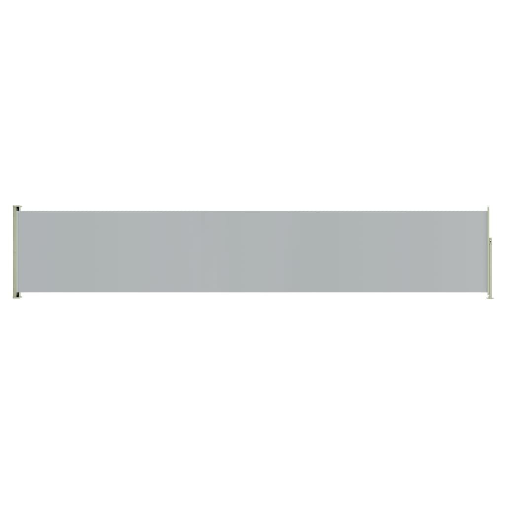 vidaXL izvelkama sānu markīze, pelēka, 117x600 cm cena un informācija | Saulessargi, markīzes un statīvi | 220.lv