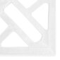 vidaXL saulessarga pamatne, balta, 44x44x31 cm, čuguns cena un informācija | Saulessargi, markīzes un statīvi | 220.lv