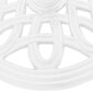 vidaXL saulessarga pamatne, balta, 40x40x32 cm, čuguns cena un informācija | Saulessargi, markīzes un statīvi | 220.lv
