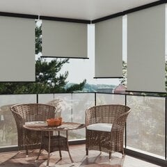 vidaXL balkona sānu markīze, 117x250 cm, pelēka cena un informācija | Saulessargi, markīzes un statīvi | 220.lv