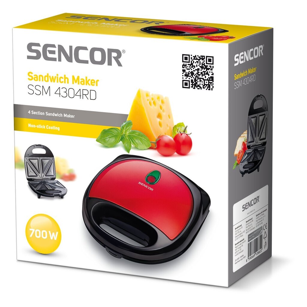 Sencor SSM 4304RD цена и информация | Sviestmaižu tosteri | 220.lv