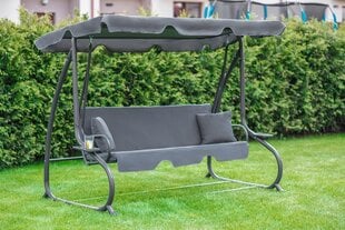 Раскладные качели Funfit Garden Relax Plus, серые цена и информация | Cадовые качели-кровать | 220.lv