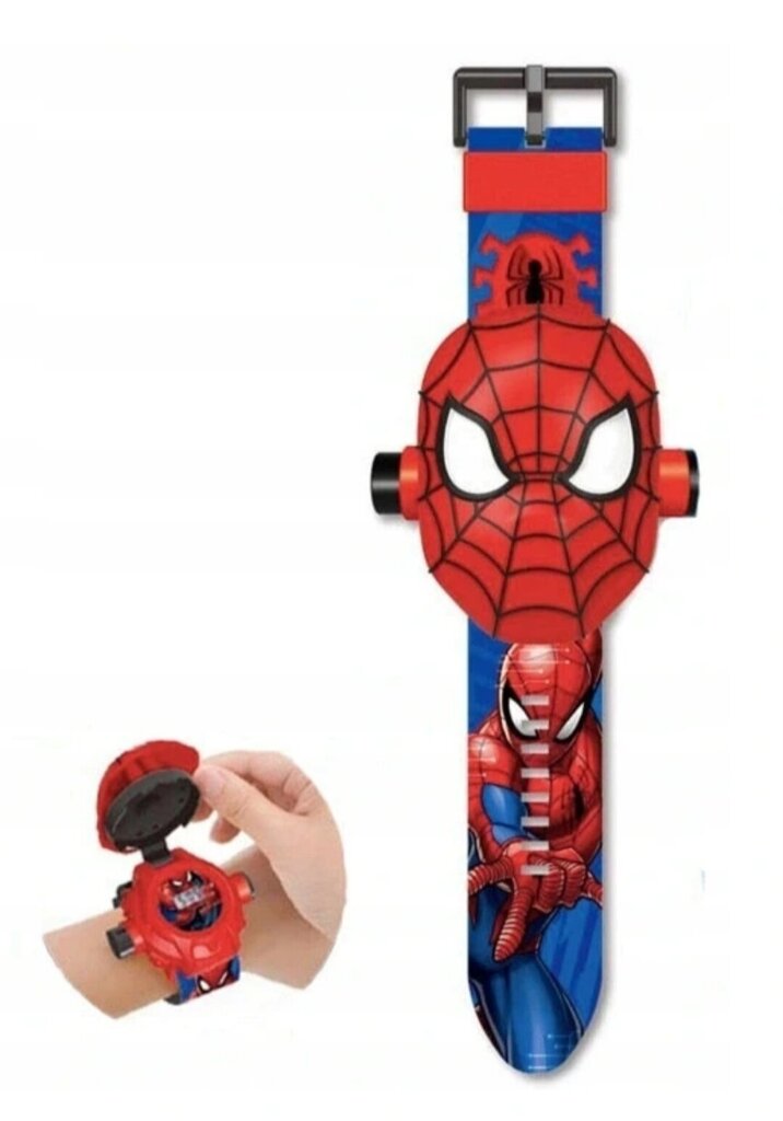 3D pulkstenis Zirnekļcilvēks ar projektoru цена и информация | Bērnu aksesuāri | 220.lv