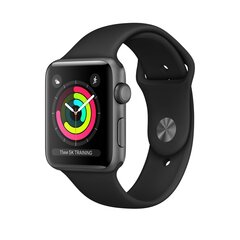 Apple Watch Series 3 42mm Space Gray Aluminum/Black Sport Band цена и информация | Смарт-часы (smartwatch) | 220.lv