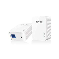 AV1000 Gigabit Powerline Adapter Kit Plug-and-Play Lower Power Consumption,Power-Saving mode cena un informācija | Tenda Datortehnika | 220.lv