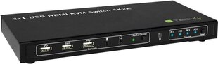 KVM slēdzis Techly HDMI/USB 4x1 ar audio 4K * 60 Hz цена и информация | Коммутаторы (Switch) | 220.lv