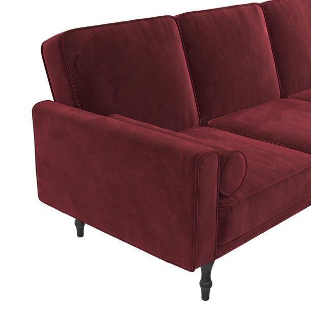 Universāls stūra dīvāns CosmoLiving by Cosmopolitan Edison, ķiršu krāsa cena un informācija | Stūra dīvāni | 220.lv