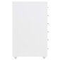vidaXL failu skapis ar riteņiem, balts, 28x41x69 cm, metāls cena un informācija | Skapīši viesistabai | 220.lv