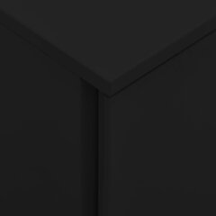 vidaXL failu skapis ar riteņiem, melns, 39x45x60 cm, tērauds цена и информация | Шкафчики в гостиную | 220.lv
