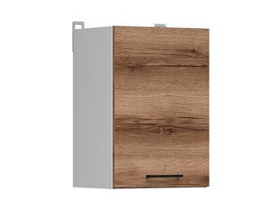 Шкаф кухонный подвесной BRW Junona Line 1D 40, белый/темно-коричневый цена и информация | Кухонные шкафчики | 220.lv