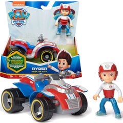 Paw Patrol Ryder Rescue ATV - автомобиль с коллекционной фигуркой Райдера цена и информация | Игрушки для мальчиков | 220.lv