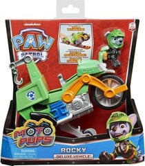 Paw Patrol Moto Pups - ROCKY - deluxe vehicle - motocikls ar ROCKY kolekcionējamu figūriņu cena un informācija | Rotaļlietas zēniem | 220.lv