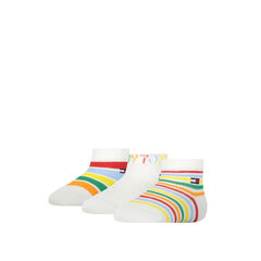 Детские носки Tommy Hilfiger 3 пары, белые 701218362 001 44412 цена и информация | Носки, колготки для мальчиков | 220.lv