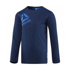 Krekls ar garām piedurknēm bērniem Reebok B ES LS Tee, zils цена и информация | Рубашки для мальчиков | 220.lv