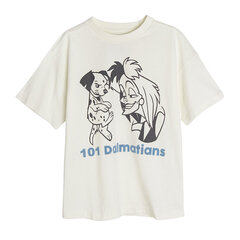 Cool Club футболка для девочки с короткими рукавами 101 далматинец (101 dalmatians), LCG2420091, белая цена и информация | Рубашки для девочек | 220.lv