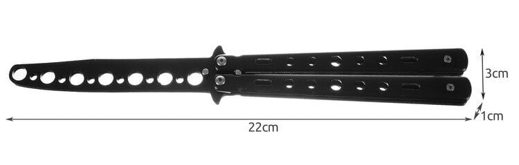 Mācību nazis - melns cena un informācija | Tūrisma naži, daudzfunkcionālie instrumenti | 220.lv