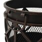 313637 vidaXL Rustic Fire Pit with Poker Φ42x54 cm Steel cena un informācija | Ugunskura vietas | 220.lv