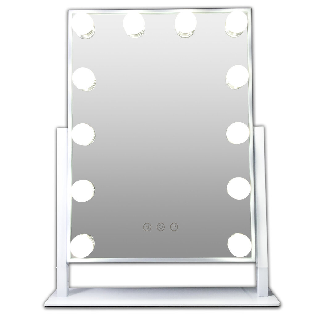 Grima spogulis Gerard Brinard Hollywood, balts cena un informācija | Kosmētikas somas, spoguļi | 220.lv