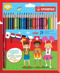 Stabilo цветные карандаши Fluo, 24 шт. цена и информация | Принадлежности для рисования, лепки | 220.lv