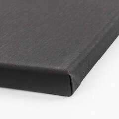 Gruntēts audekls uz apakšrāmja Black, 280 g/m2, 24х30 cm, 100% kokvilna cena un informācija | Modelēšanas un zīmēšanas piederumi | 220.lv
