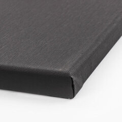 Gruntēts audekls uz apakšrāmja Black, 280 g/m2, 30х40 cm, 100% kokvilna cena un informācija | Modelēšanas un zīmēšanas piederumi | 220.lv