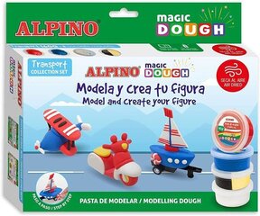 Modelīna komplekts Alpino Magic Dough Transporte cena un informācija | Modelēšanas un zīmēšanas piederumi | 220.lv