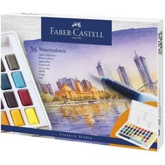 Ūdens krāsas Faber-Castell Creative Studio, 48 krāsas cena un informācija | Modelēšanas un zīmēšanas piederumi | 220.lv