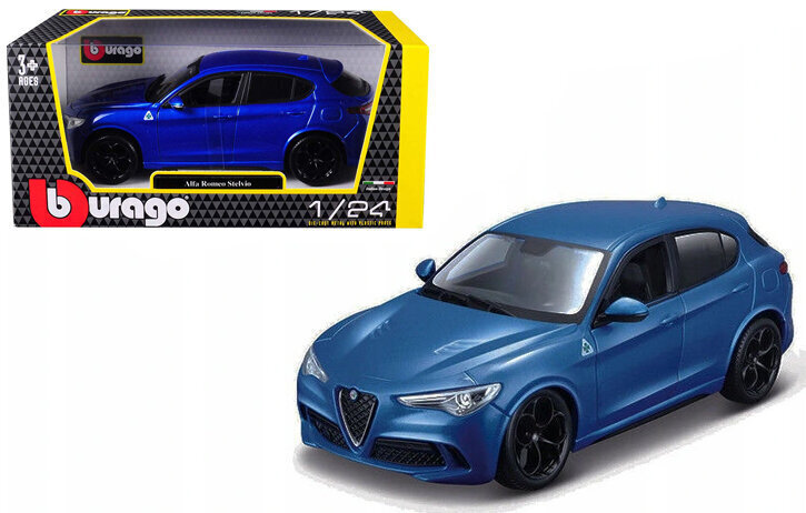 Auto Bburago Alfa Romeo Stelvio 1:24 cena un informācija | Kolekcionējamie modeļi | 220.lv