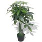vidaXL mākslīgais augs, naudas koks ar podu, 85 cm, zaļš cena un informācija | Mākslīgie ziedi | 220.lv