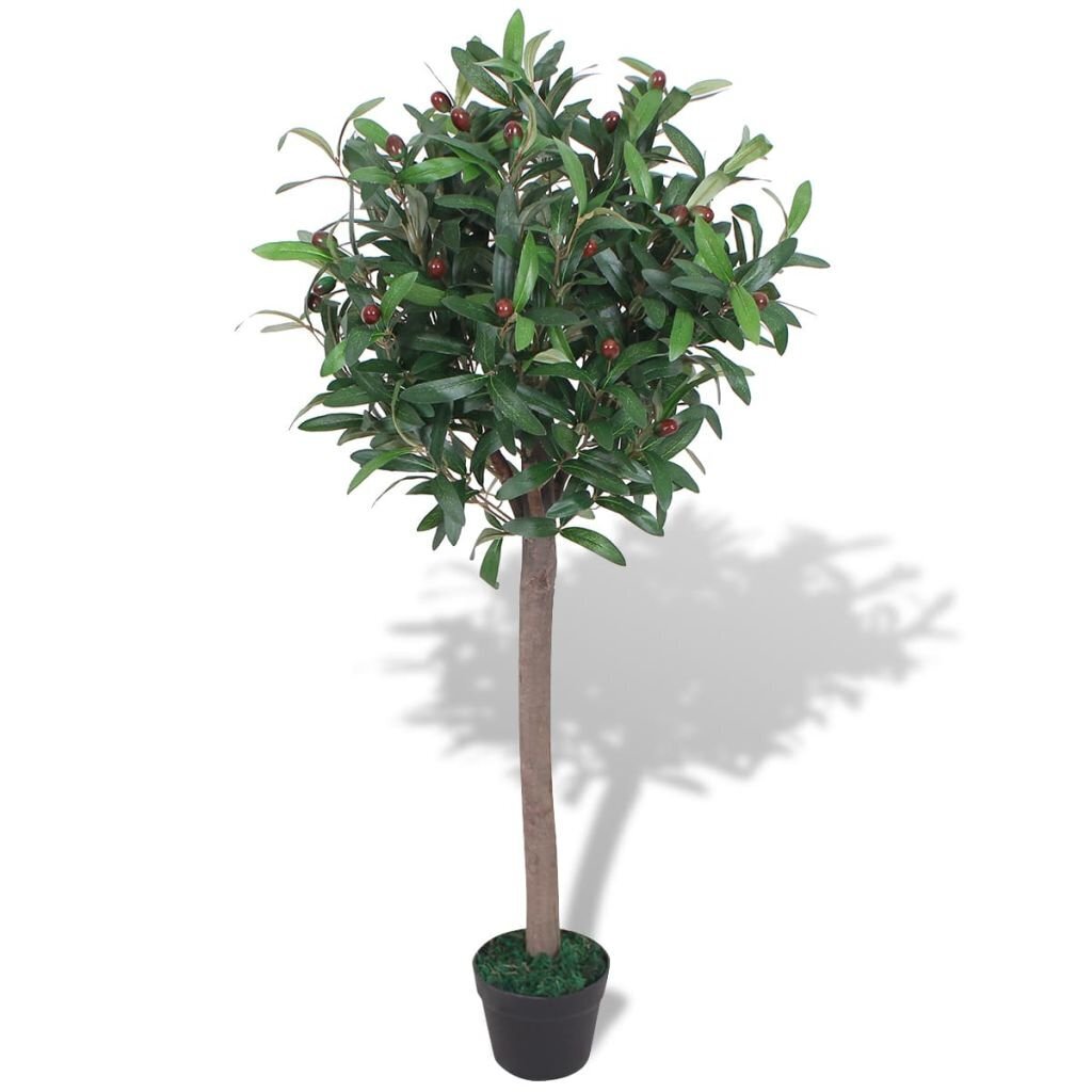 vidaXL mākslīgais augs, dižciltīgais laurs ar podiņu, 120 cm, zaļš cena un informācija | Mākslīgie ziedi | 220.lv