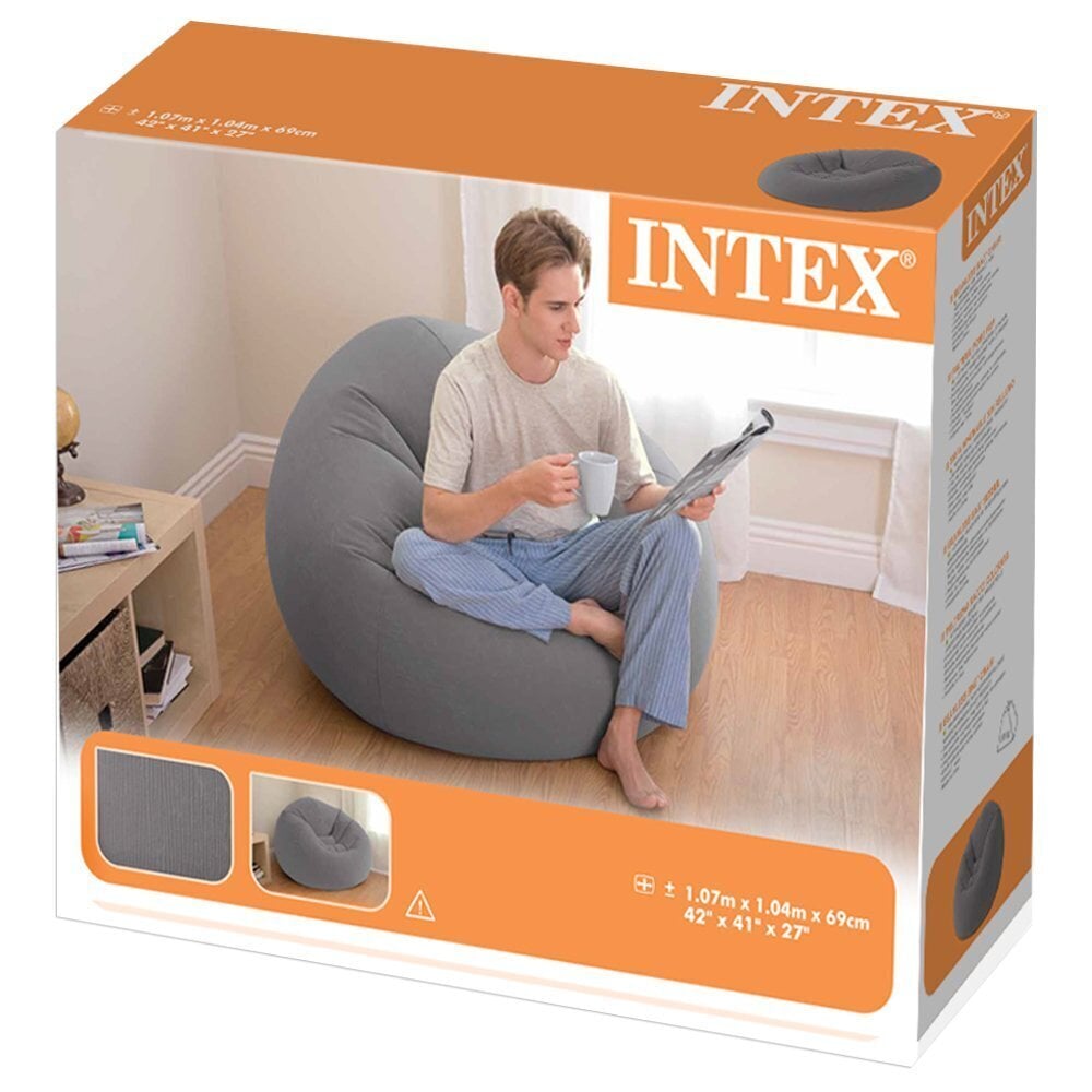 Piepūšamais krēsls Intex Beanless Bag, brūns cena un informācija | Piepūšamie matrači un mēbeles | 220.lv