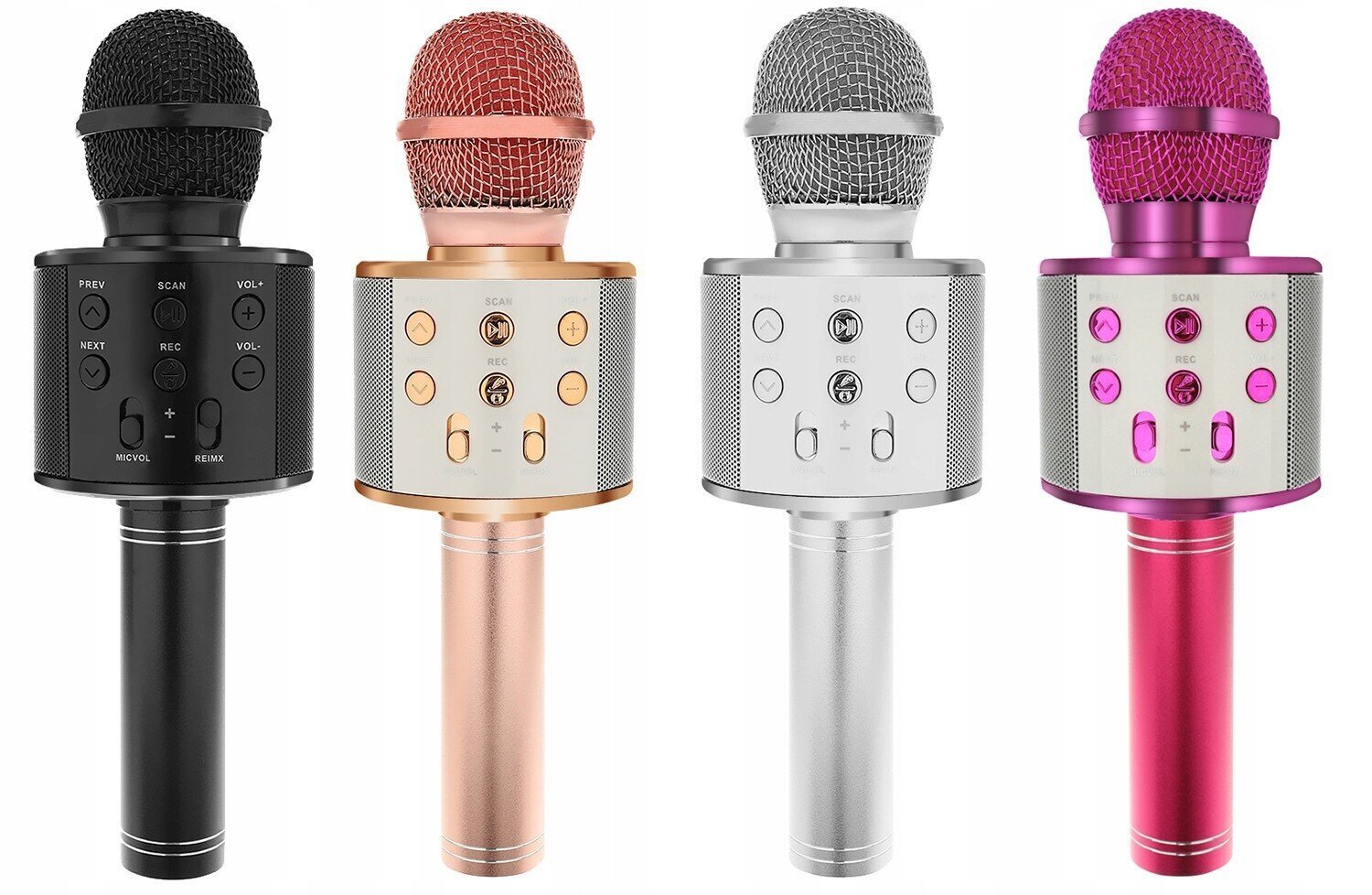 Bezvadu karaoke mikrofons, Bluetooth skaļrunis 4 cena un informācija | Mikrofoni | 220.lv