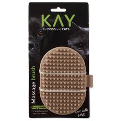 Расческа для животных KAY Massage Brush, 13 см цена и информация | Средства по уходу за животными | 220.lv