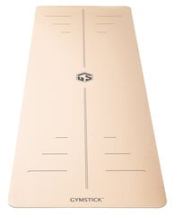 Jogas paklājiņš Gymstick Premium, 172 x 61 x 0,3 cm, smilškrāsas cena un informācija | Vingrošanas paklāji | 220.lv