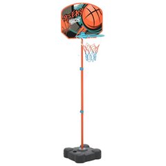 vidaXL basketbola komplekts, regulējams 109-141 cm, pārvietojams цена и информация | vidaXL Товары для детей и младенцев | 220.lv