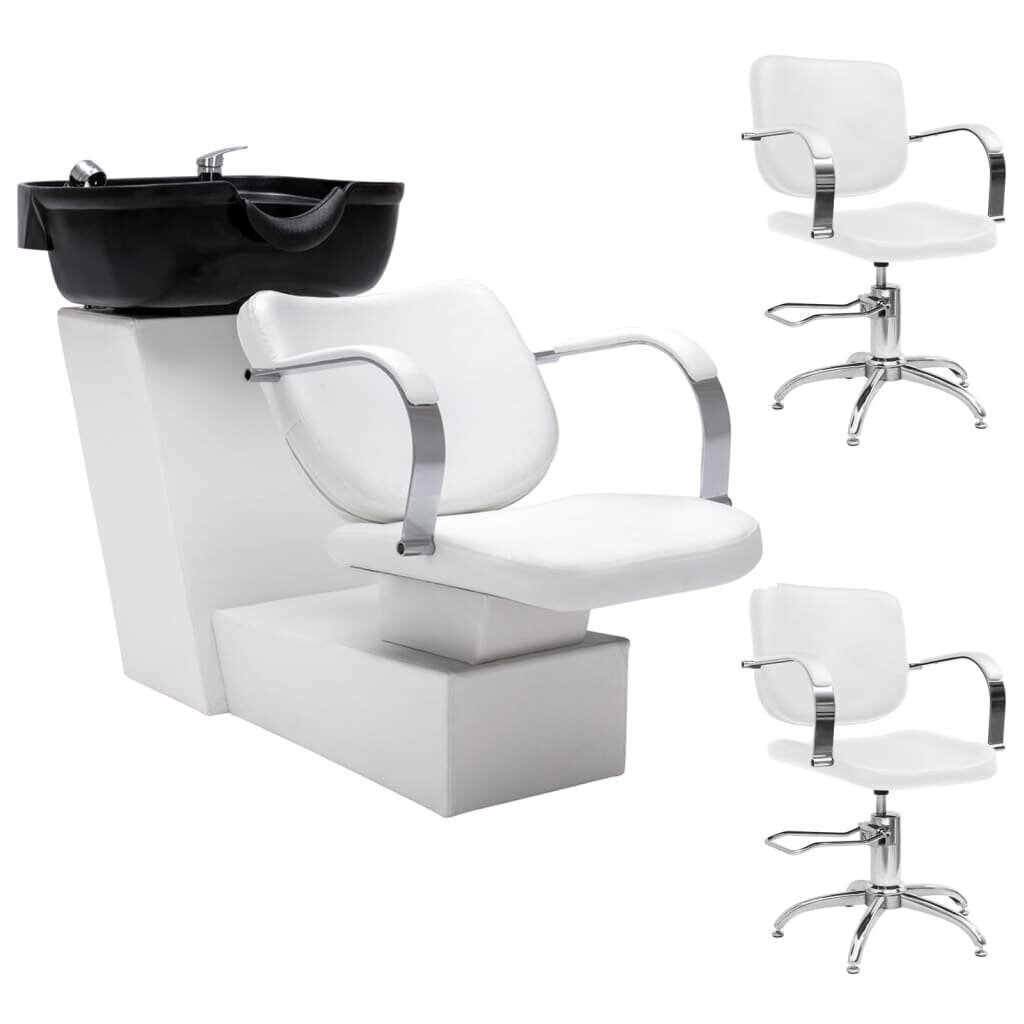 VidaXL frizieru krēsls ar izlietni un salona krēsli, mākslīgā āda cena |  220.lv