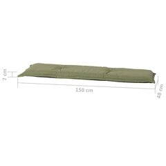 Madison sola matracis Panama, 150x48 cm, zaļš cena un informācija | Krēslu paliktņi | 220.lv