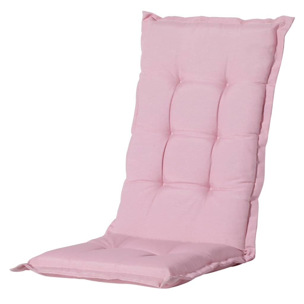 Madison atzveltnes krēsla matracis Panama, 123x50 cm, gaiši rozā cena un informācija | Krēslu paliktņi | 220.lv