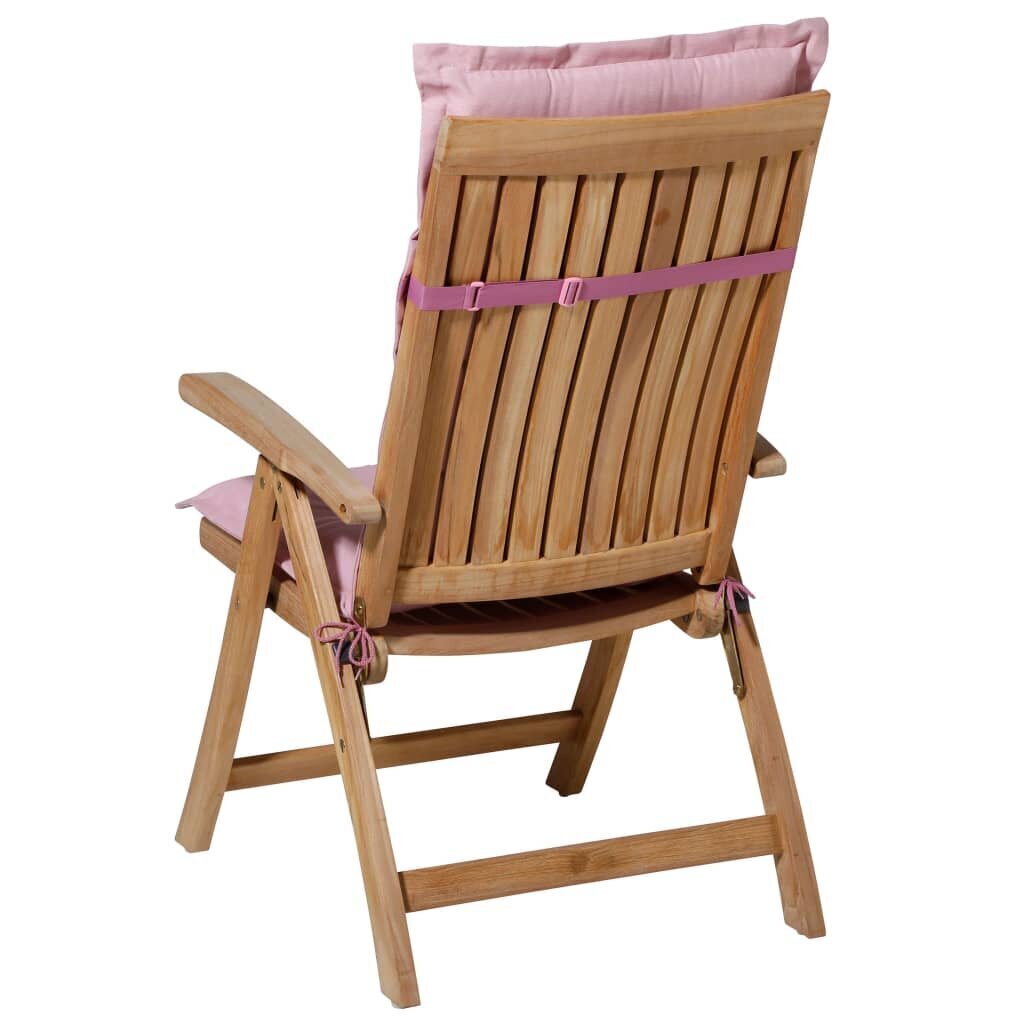 Madison atzveltnes krēsla matracis Panama, 123x50 cm, gaiši rozā cena un informācija | Krēslu paliktņi | 220.lv