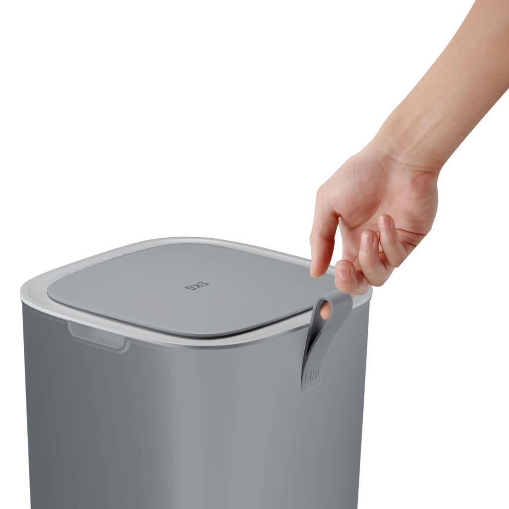 EKO atkritumu tvertne ar sensoru Morandi, 30 l, pelēka цена и информация | Miskastes | 220.lv