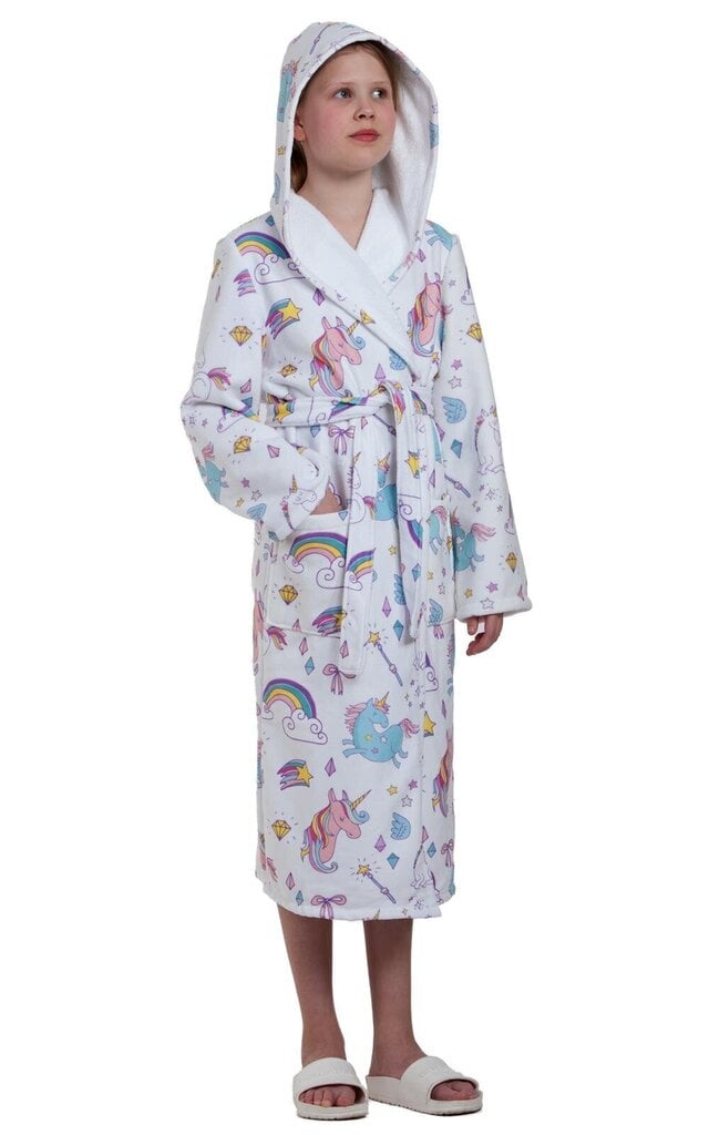 Bērnu kokvilnas halāts - «VIENRADZIS» cena un informācija | Halāti, naktskrekli, pidžamas meitenēm | 220.lv