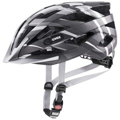 Velosipēdista ķivere Uvex Air Wing cc, 52-57 cm, melna/pelēka + velo ķiveres lukturītis Uvex LED i-vo cena un informācija | Ķiveres | 220.lv